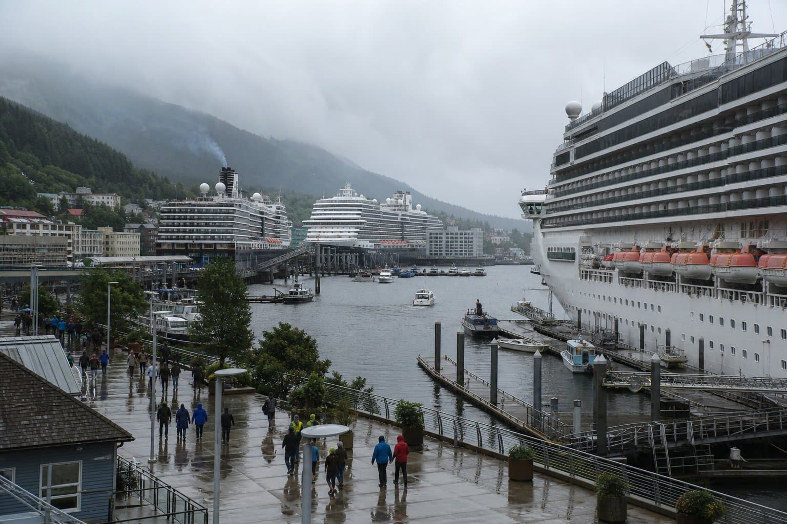 Cover image for article: Juneau Assembly to take up ordinance making 5-ship cruise limit enforceable law
