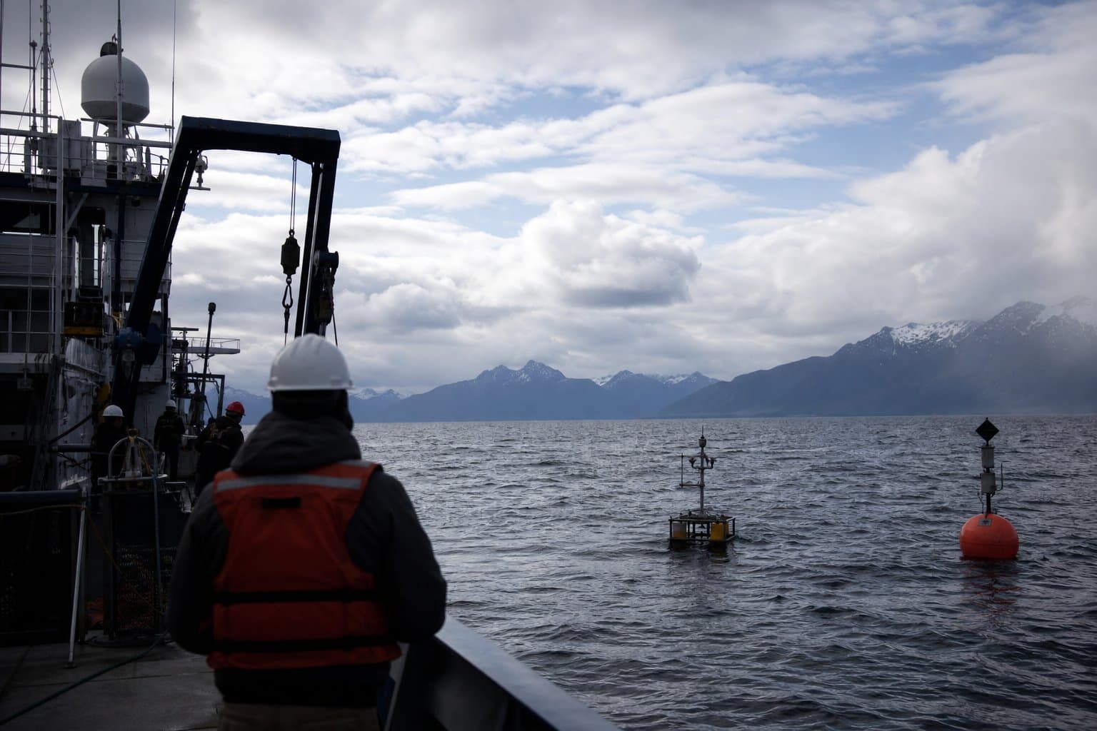 Cover image for article: The Gulf of Alaska's ocean station was saved. The funding still isn't.