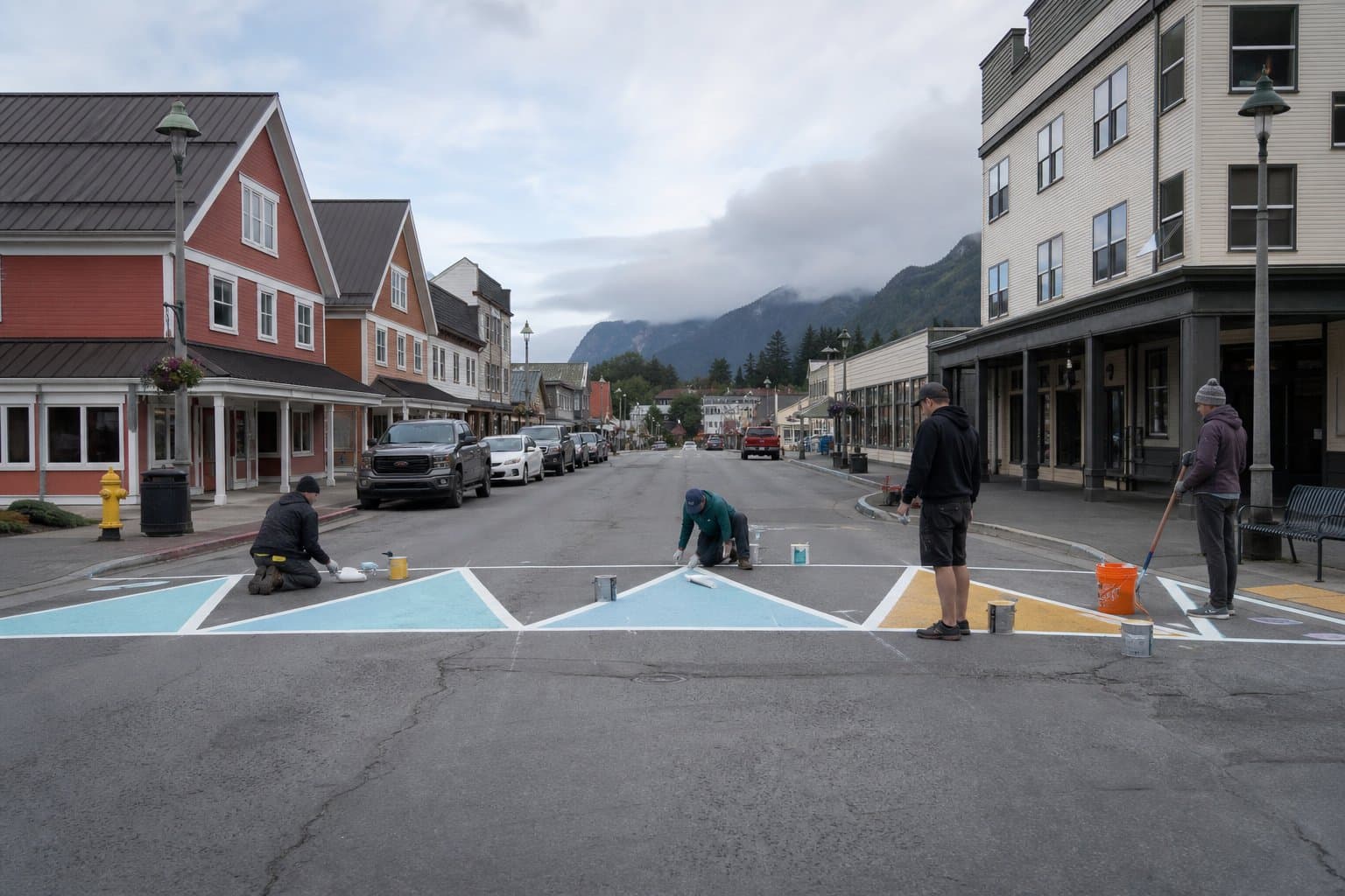 Cover image for article: Lower Barracks Street closes Wednesday morning for Sitka crosswalk painting