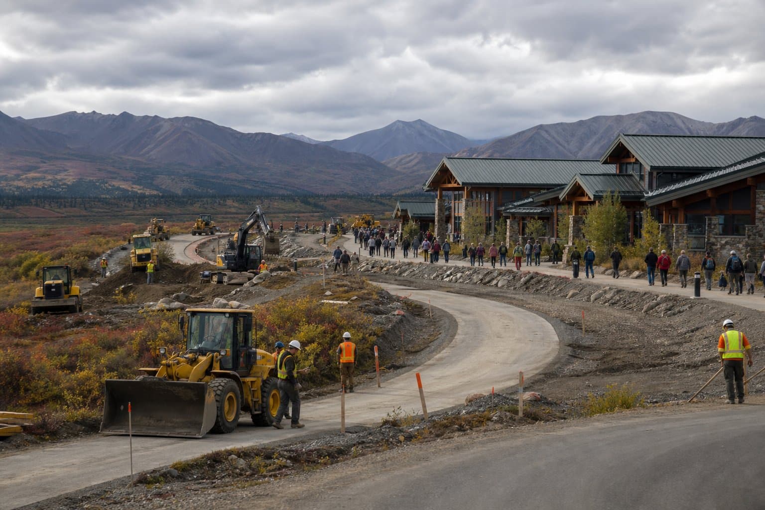 Cover image for article: Park Service awards $6.2 million contract for Denali bus depot roads and visitor center trails