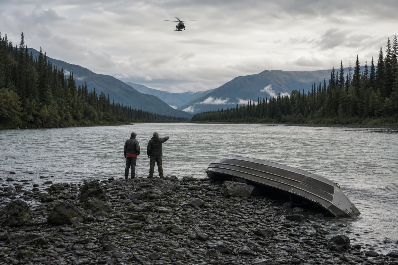 Cover image for article: A capsize, a night on the bank, and a morning-after airlift