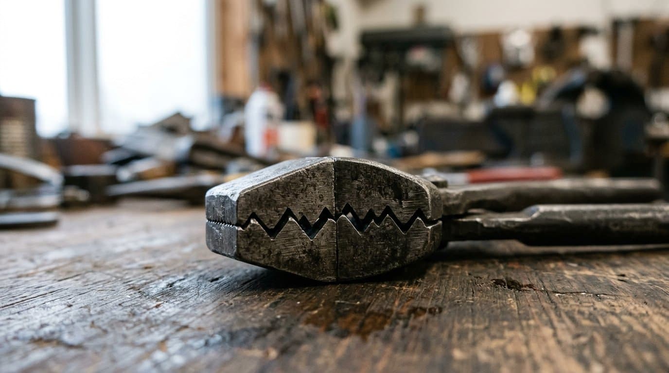 Cover image for article: Anchorage pair wins U.S. patent for chevron-toothed tool jaws