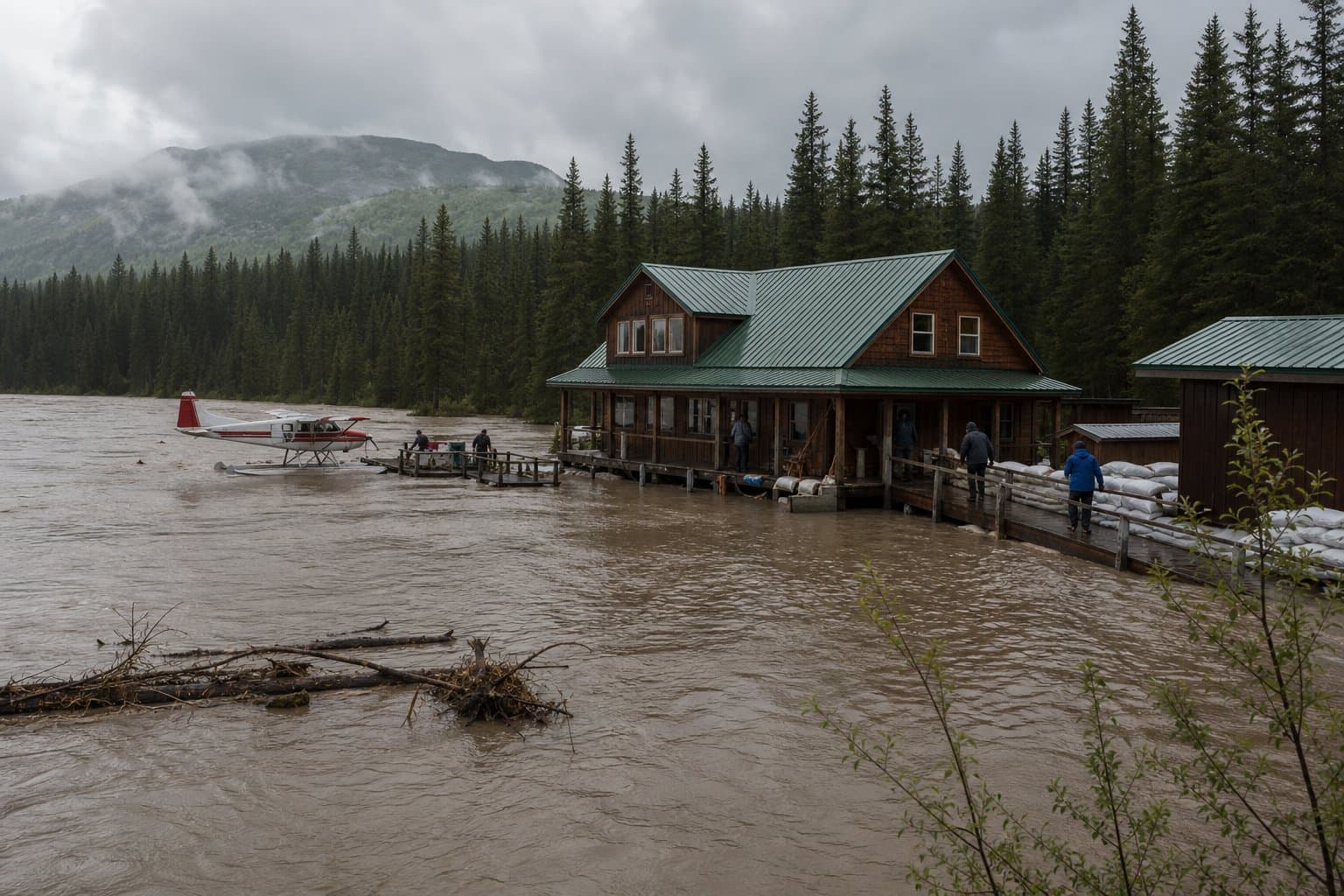 Cover image for article: Yentna flood warning runs to Friday after forecast crest above 22 feet