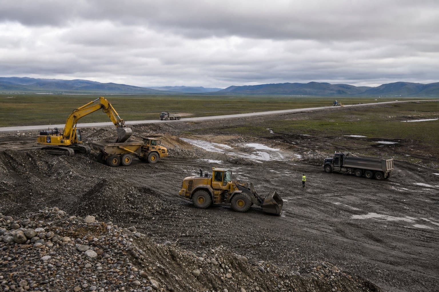 Cover image for article: DNR signals intent to issue gravel contracts to Quintillion along Dalton Highway