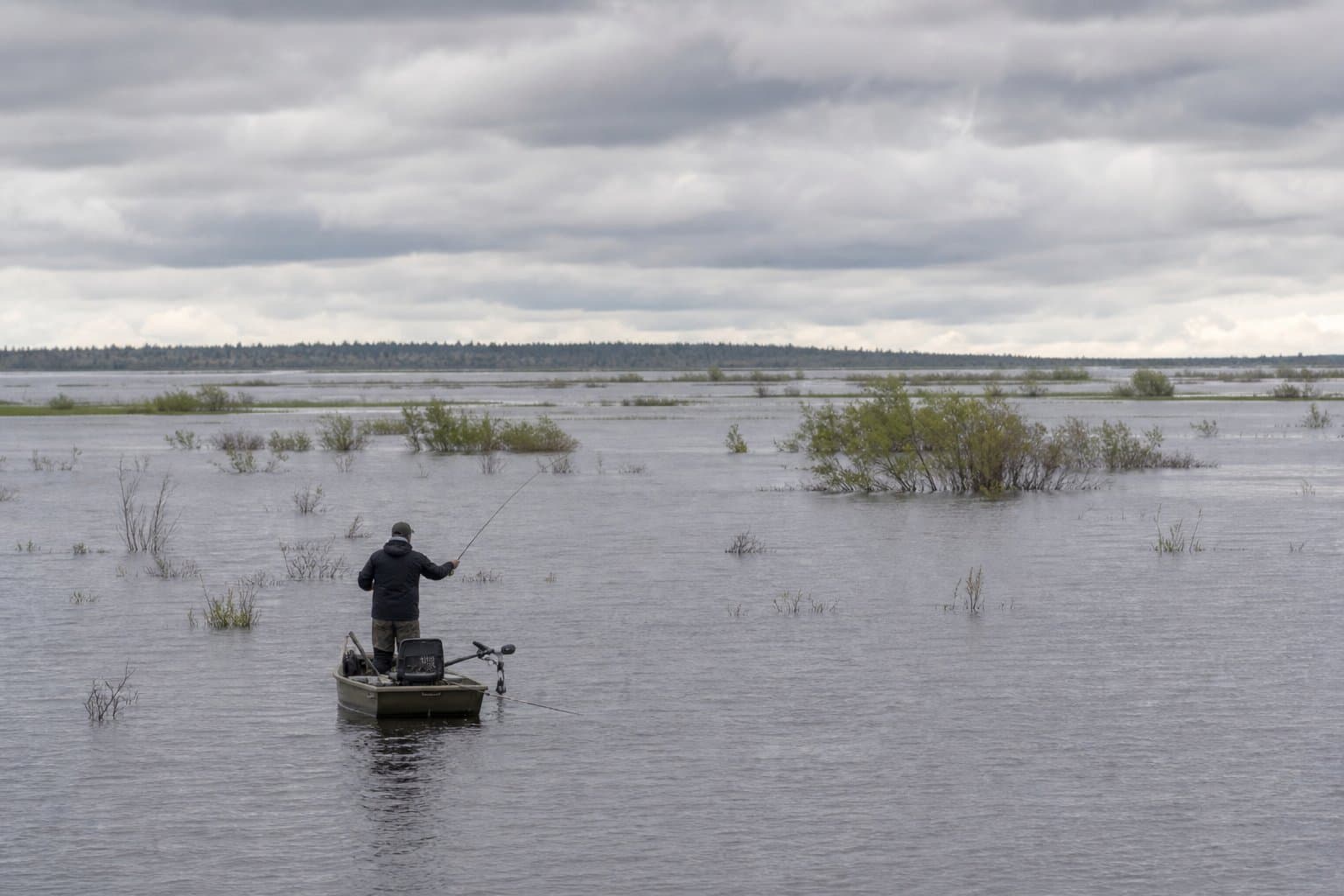 Cover image for article: Snowpack flooding scatters Minto Flats pike, forcing anglers to adapt