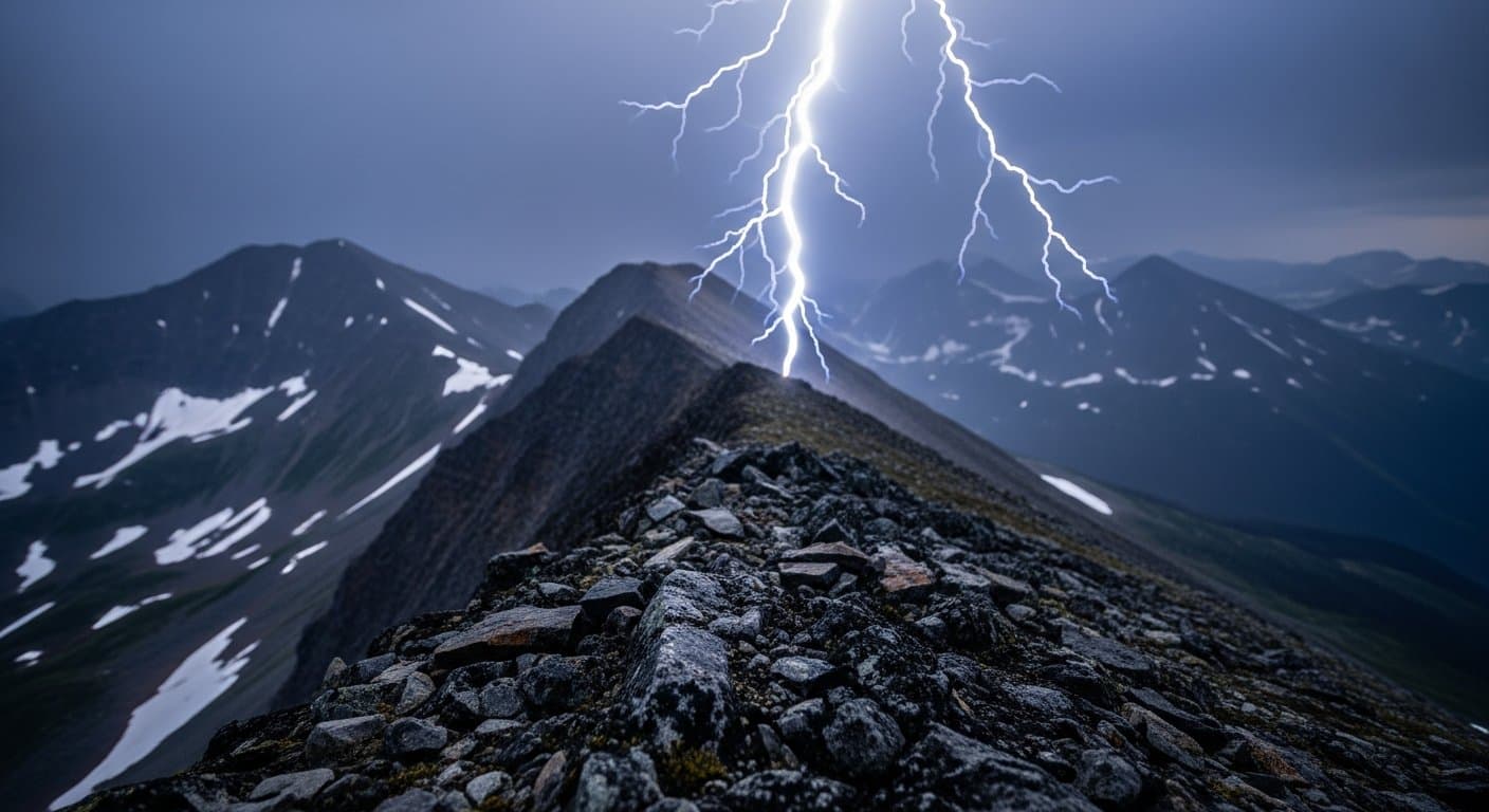 Cover image for article: Thunderstorm with 40 mph gusts, lightning hits Skagway and Chilkoot Trail Flood Area