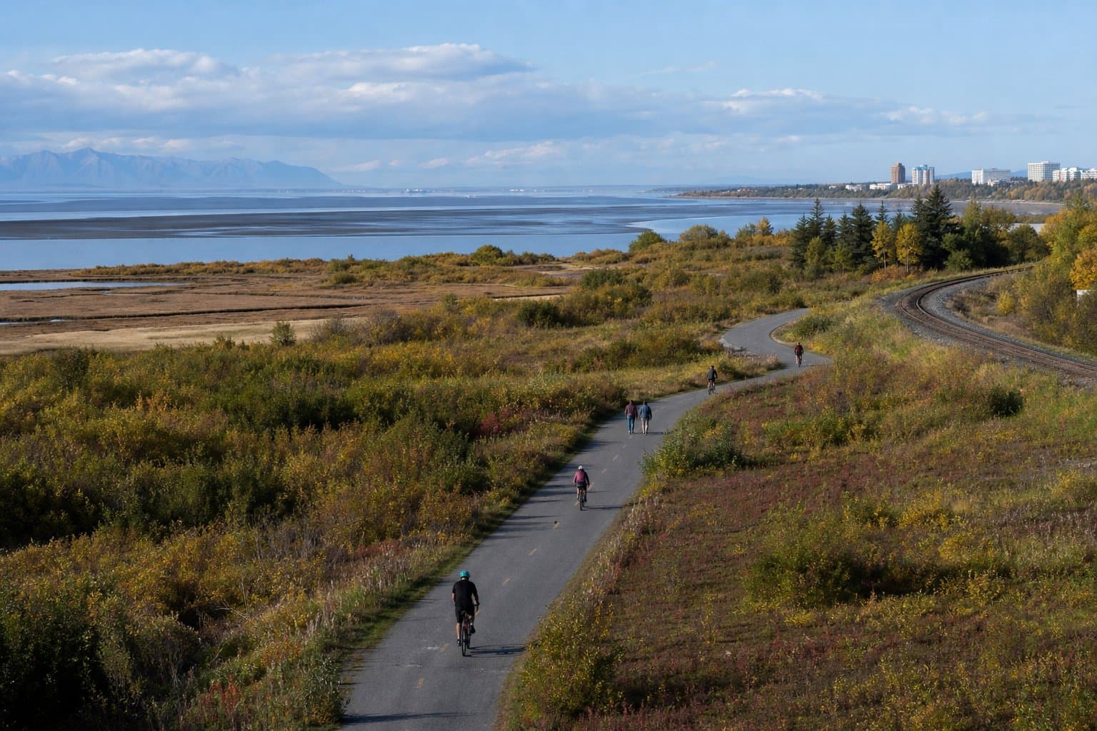 Cover image for article: Anchorage trails plan adds inland fallback route for stalled Kincaid-to-Potter Marsh trail