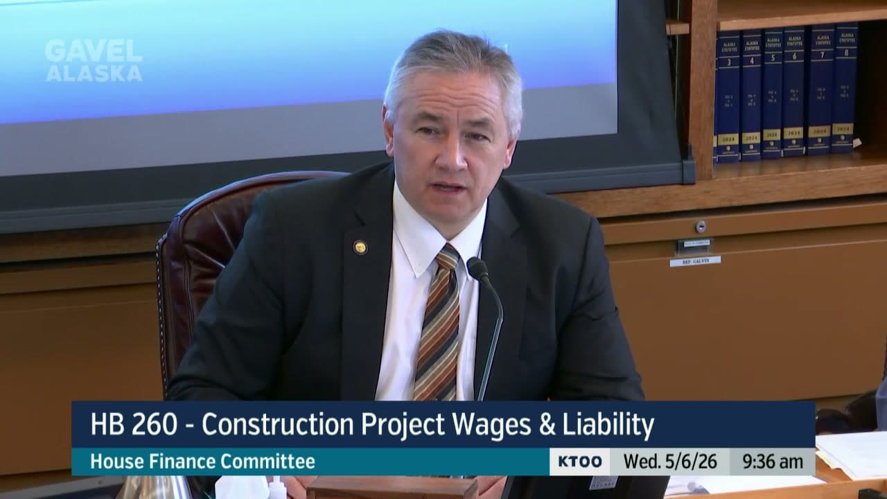 Cover image for article: Alaska House panel hears bill to hold contractors liable for unpaid wages