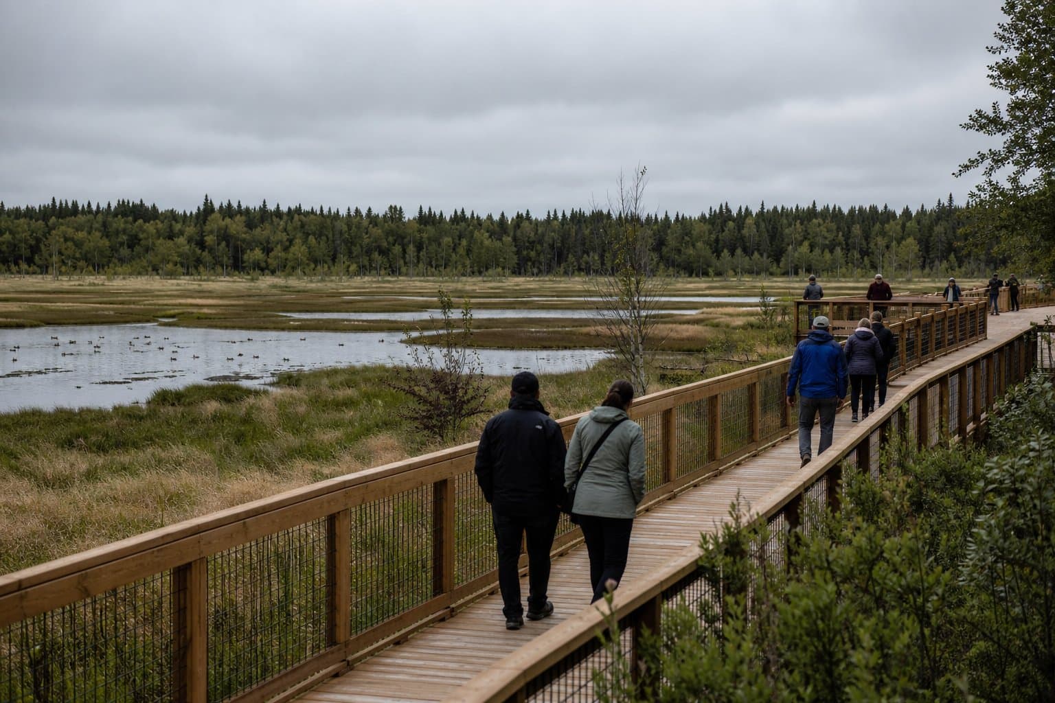 Cover image for article: New Potter Marsh boardwalk and ice-skating ramp open Saturday
