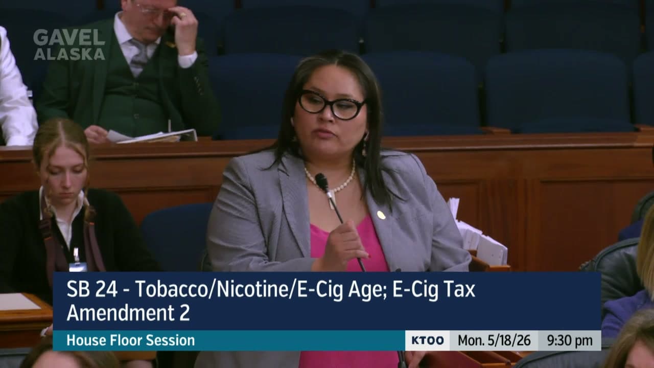 Cover image for article: Alaska House debates youth vaping penalties amid justice concerns