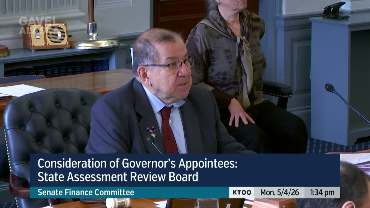 Cover image for article: Senate Finance forwards Anchorage attorney to State Assessment Review Board