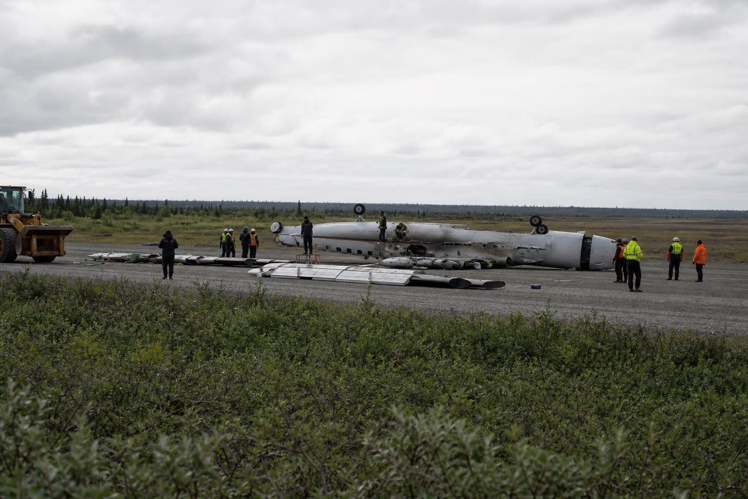 Cover image for article: A plane flipped at Knik-Goose Bay, but everyone walked away uninjured