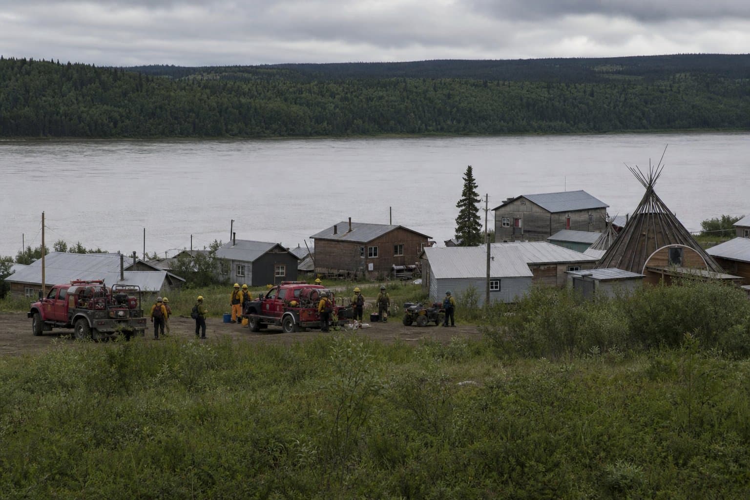 Cover image for article: A village-based fire crew from Nulato gets federal funding through 2031