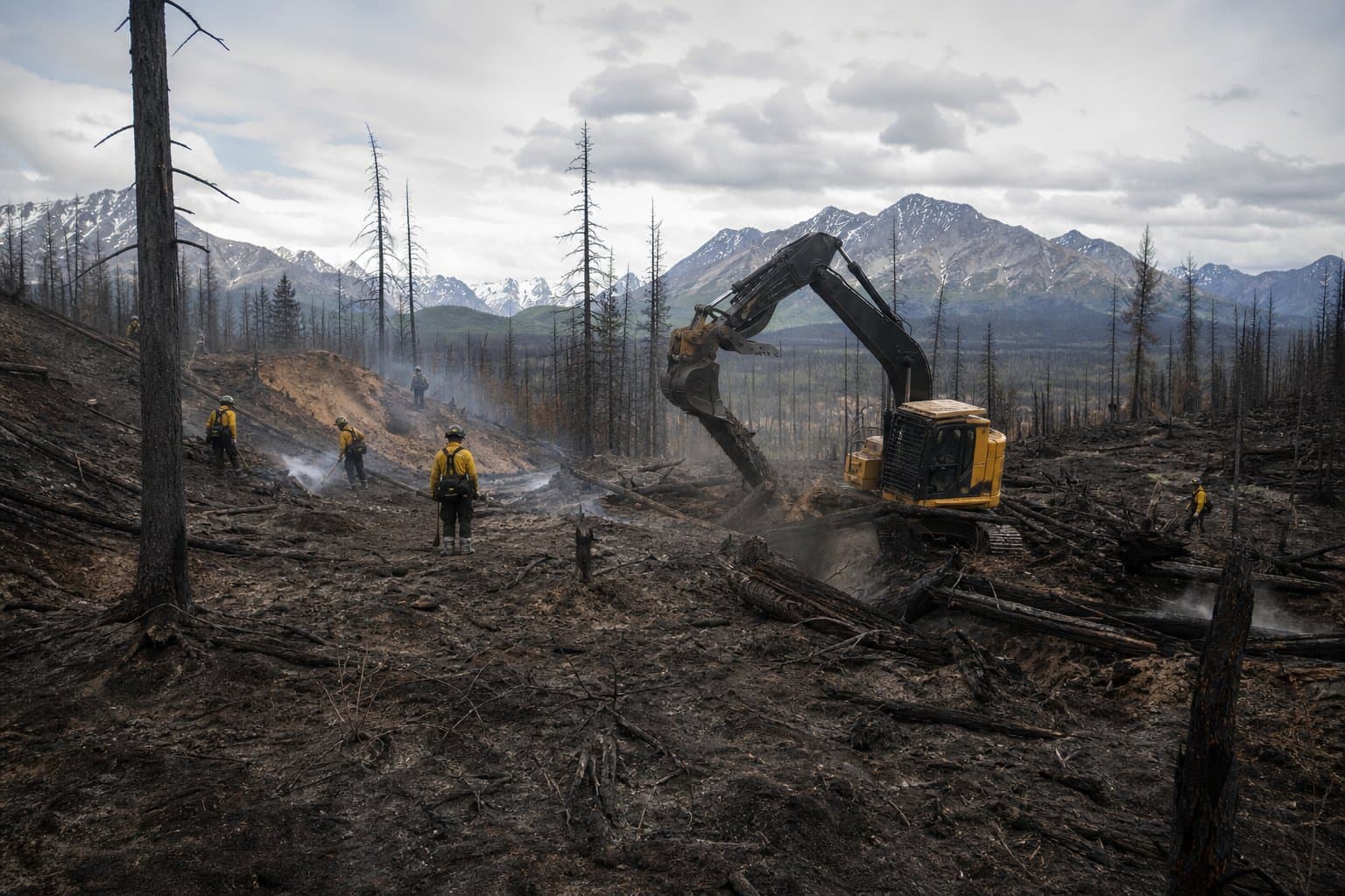 Cover image for article: Pioneer Peak Hotshots pulled from Kenai fire to fight Mat-Su lightning starts