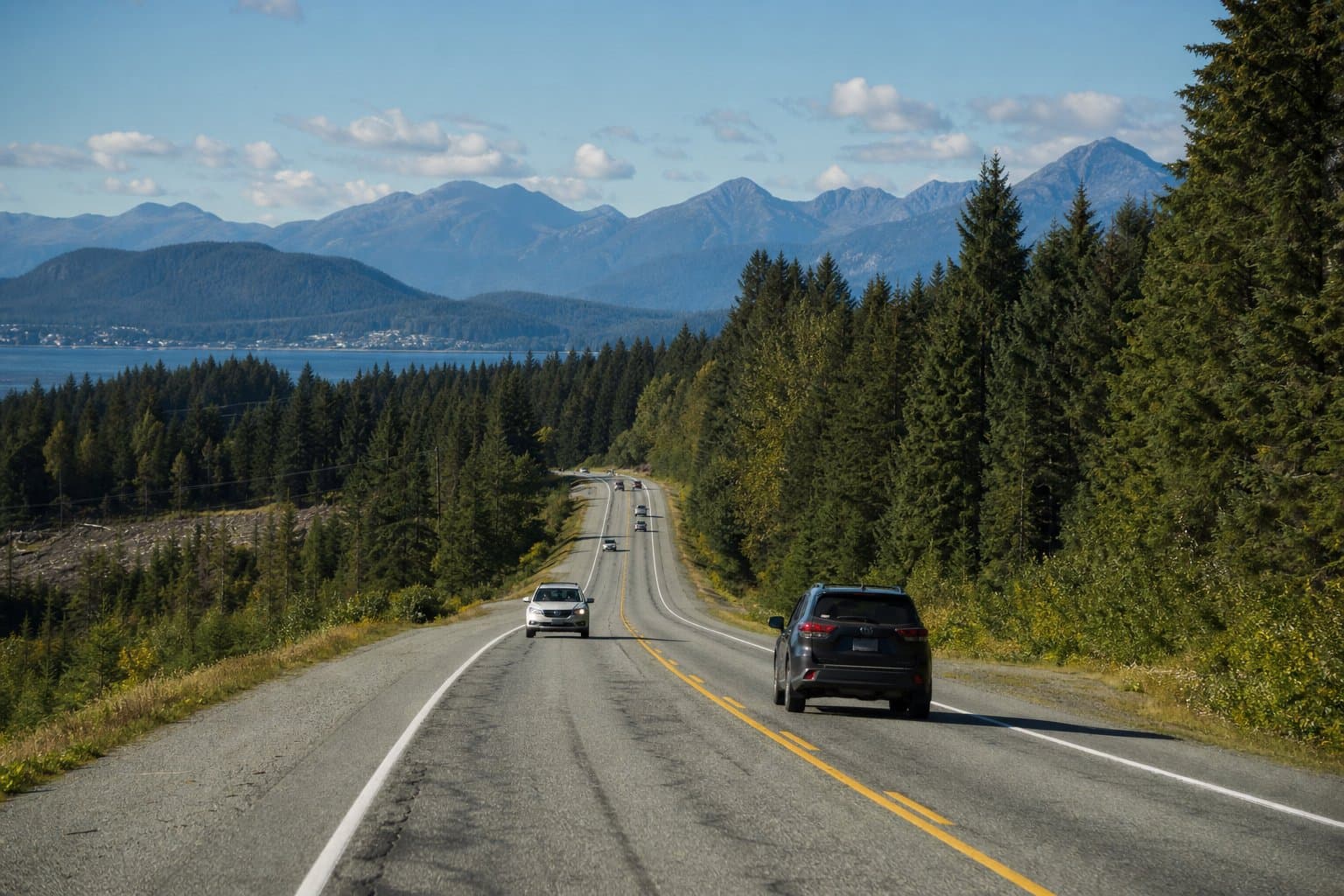 Cover image for article: DOT&PF opens bidding to resurface Glacier Highway from Juneau's ferry terminal to South Lena