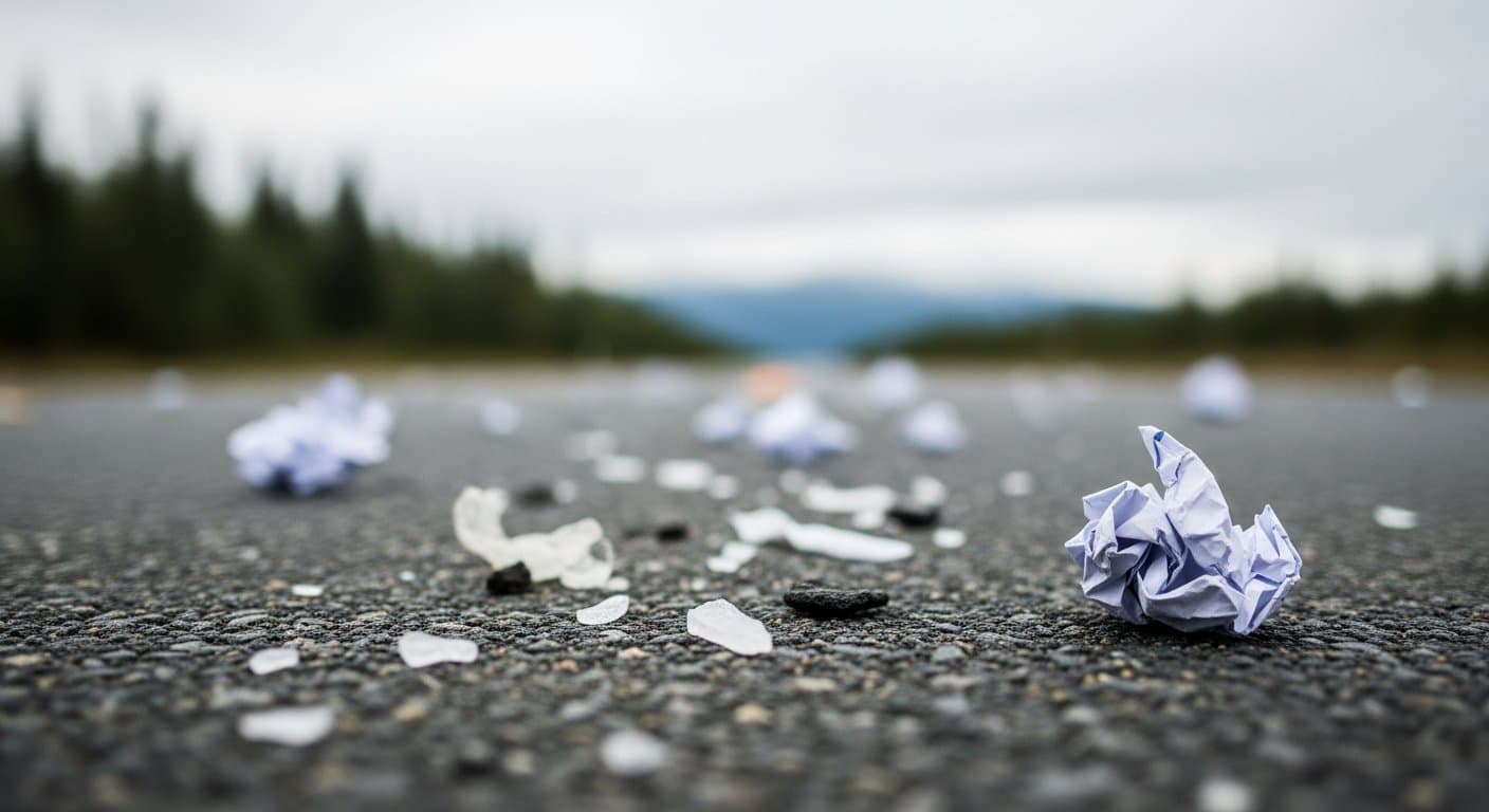 Cover image for article: A stop to grab fallen cargo turns serious on the Seward Highway