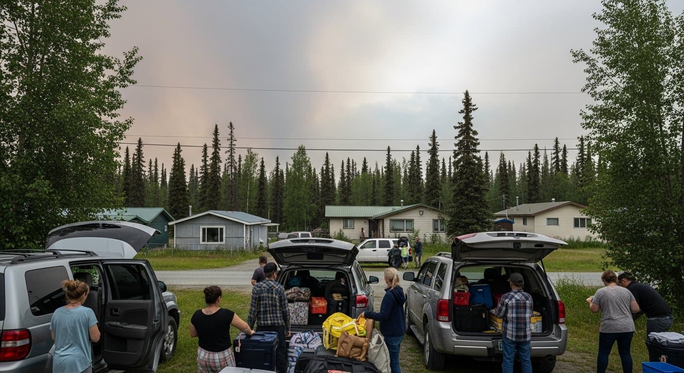 Cover image for article: A week of lightning sparked dozens of Alaska fires and forced an entire town to flee