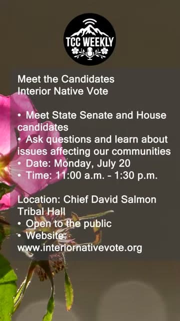 Cover image for article: Interior Native Vote brings candidates to Fairbanks tribal hall July 20