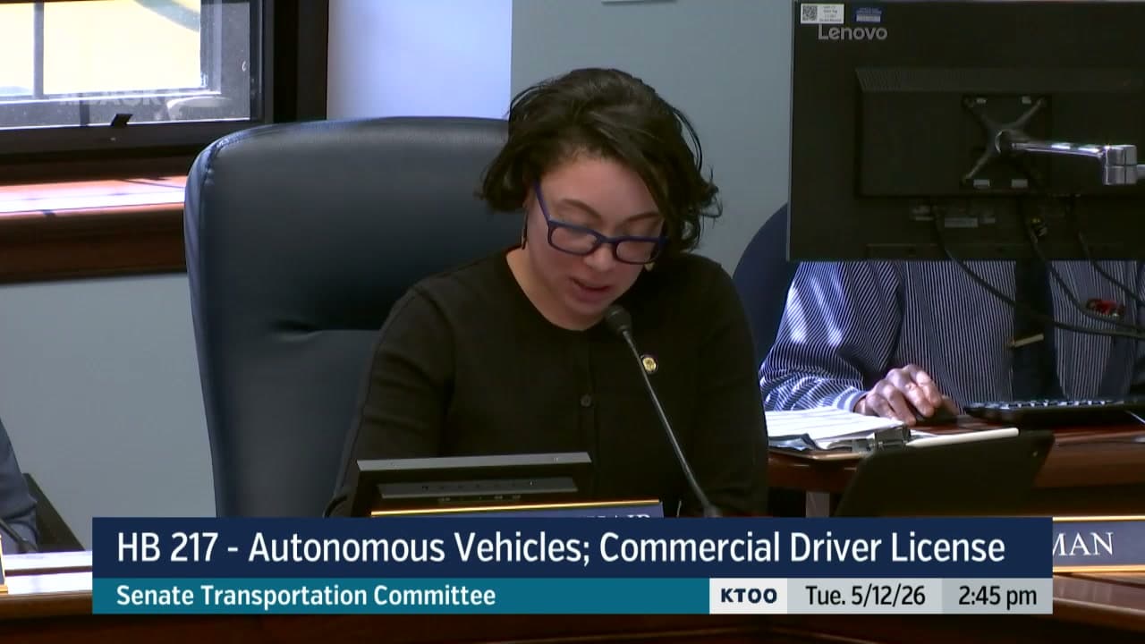 Cover image for article: Alaska Senate panel advances autonomous vehicle restrictions despite industry opposition