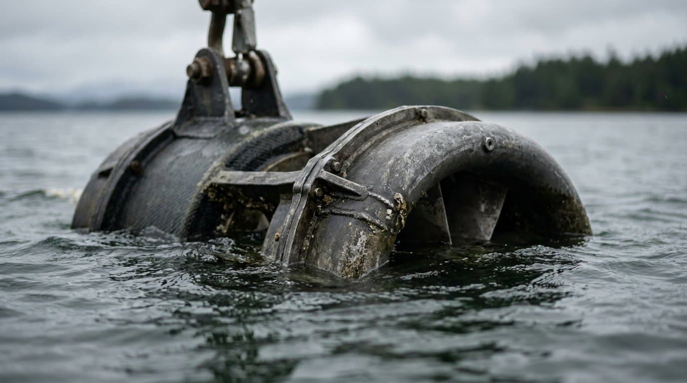 Cover image for article: Sitkana's new patent covers how its tidal generator looks, not how it works