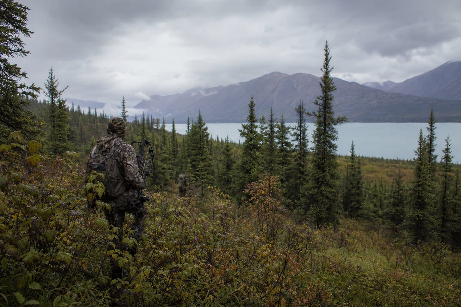 Cover image for article: Two bulls close the bow-only moose hunt at Eklutna Lake, with hunters still out