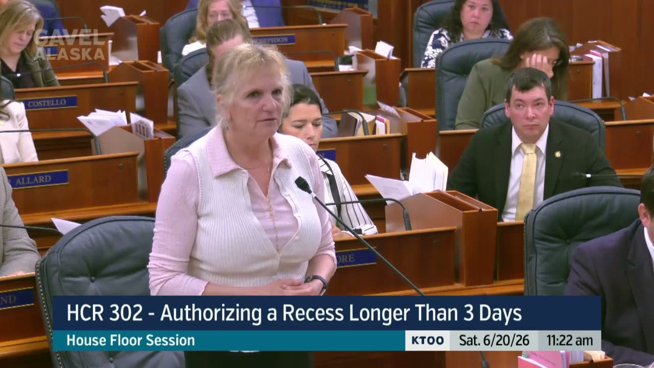 Cover image for article: Alaska House recesses 10 days as gas line conference committee begins