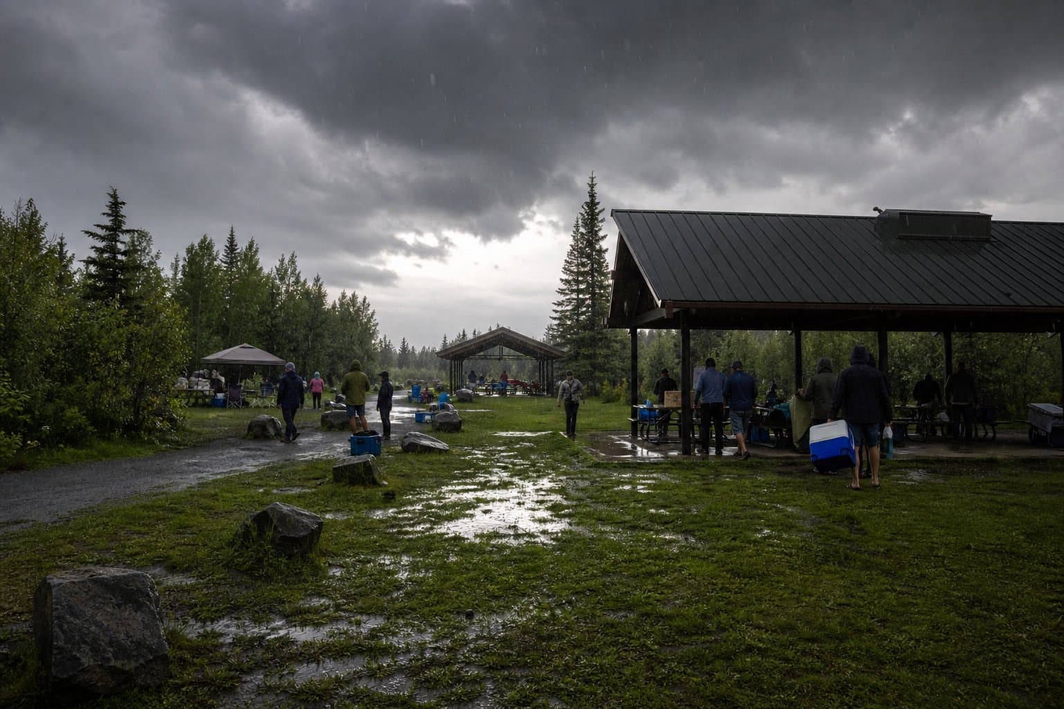 Cover image for article: Hail falls at UAF Campus as NWS Fairbanks issues repeated holiday weather alerts