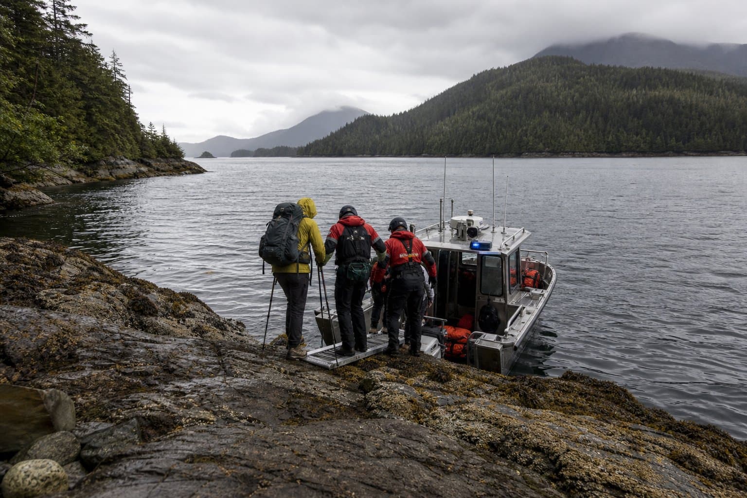 Cover image for article: Injured hiker rescued by boat along George Inlet near Ketchikan