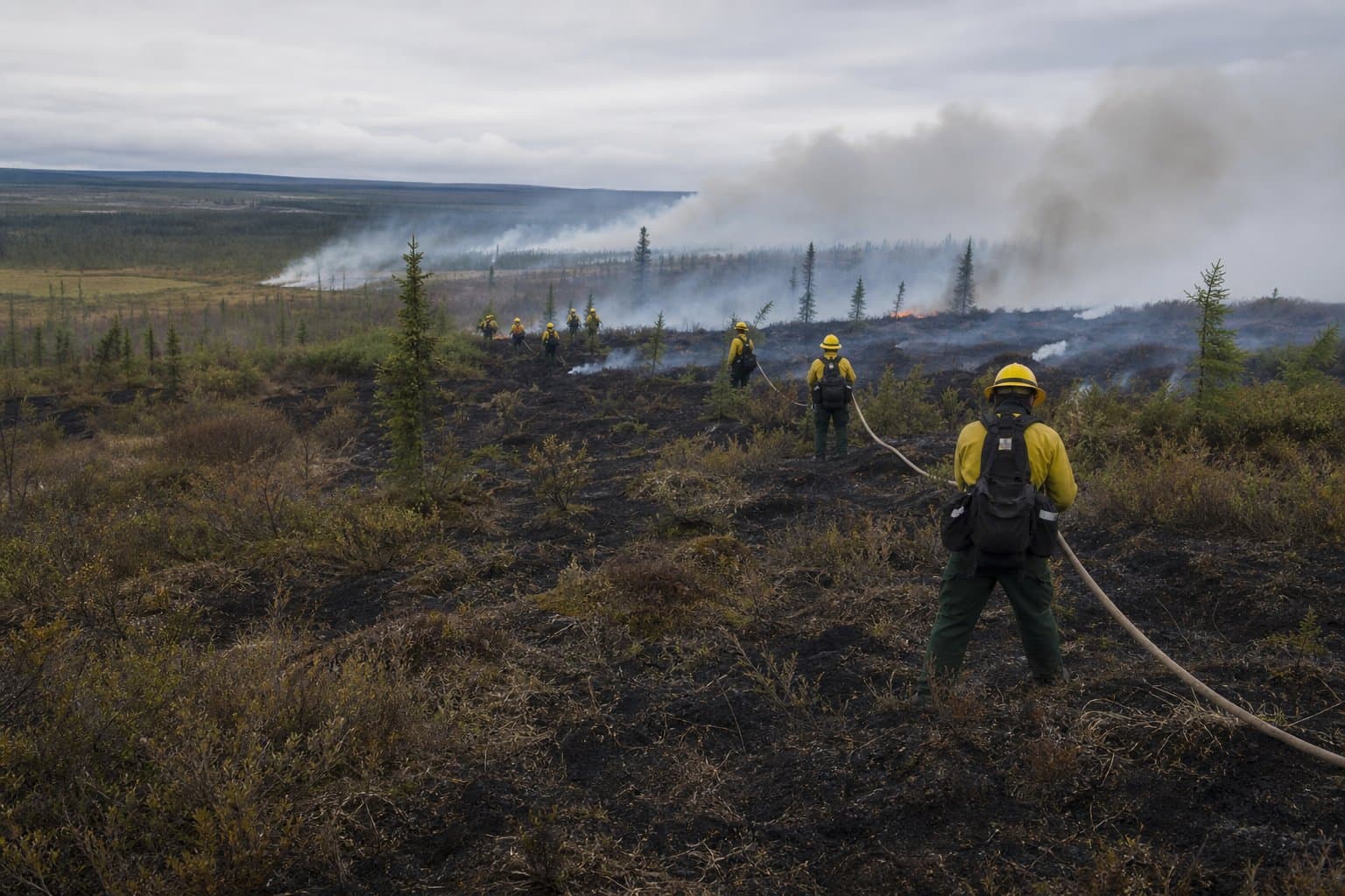 Cover image for article: Siruk Fire reaches 50% containment near Allakaket allotments