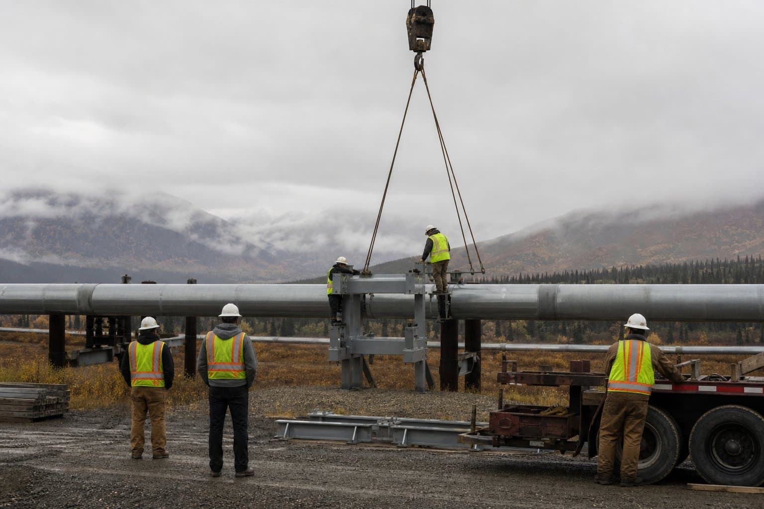 Cover image for article: Anchorage company wins patent for adjustable pipeline support