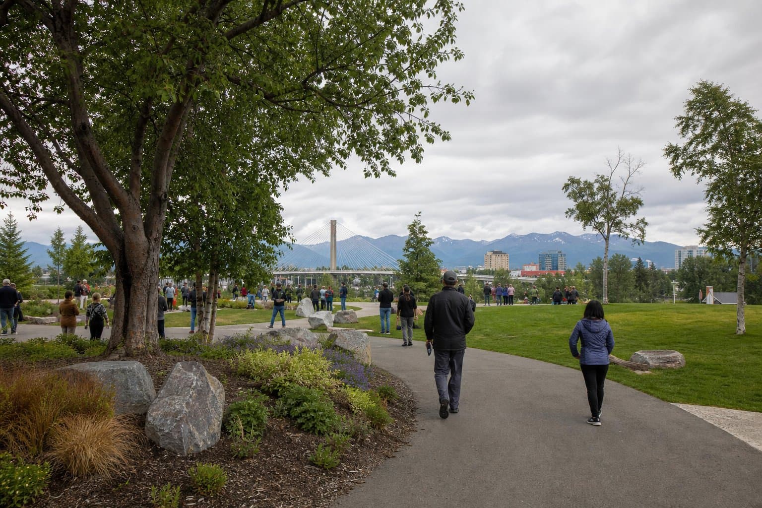 Cover image for article: Ribbon cutting opens Johnny Ellis Rainbow Bridge Park in Anchorage's Fairview