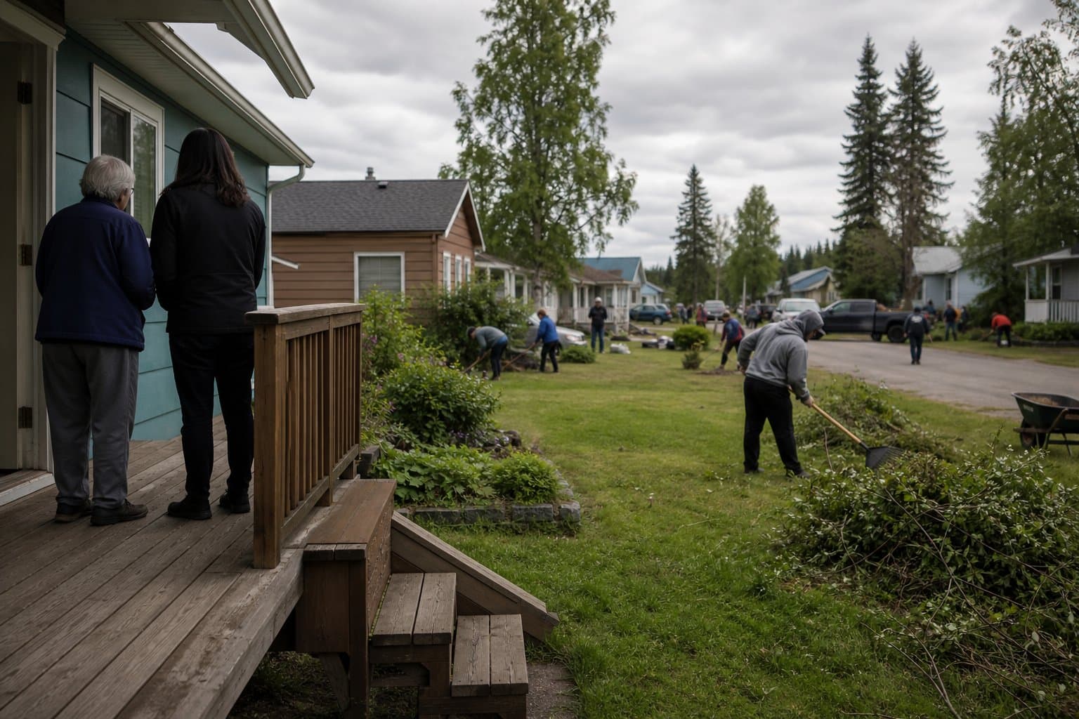 Cover image for article: Volunteers complete 22 home projects for Fairbanks Elders