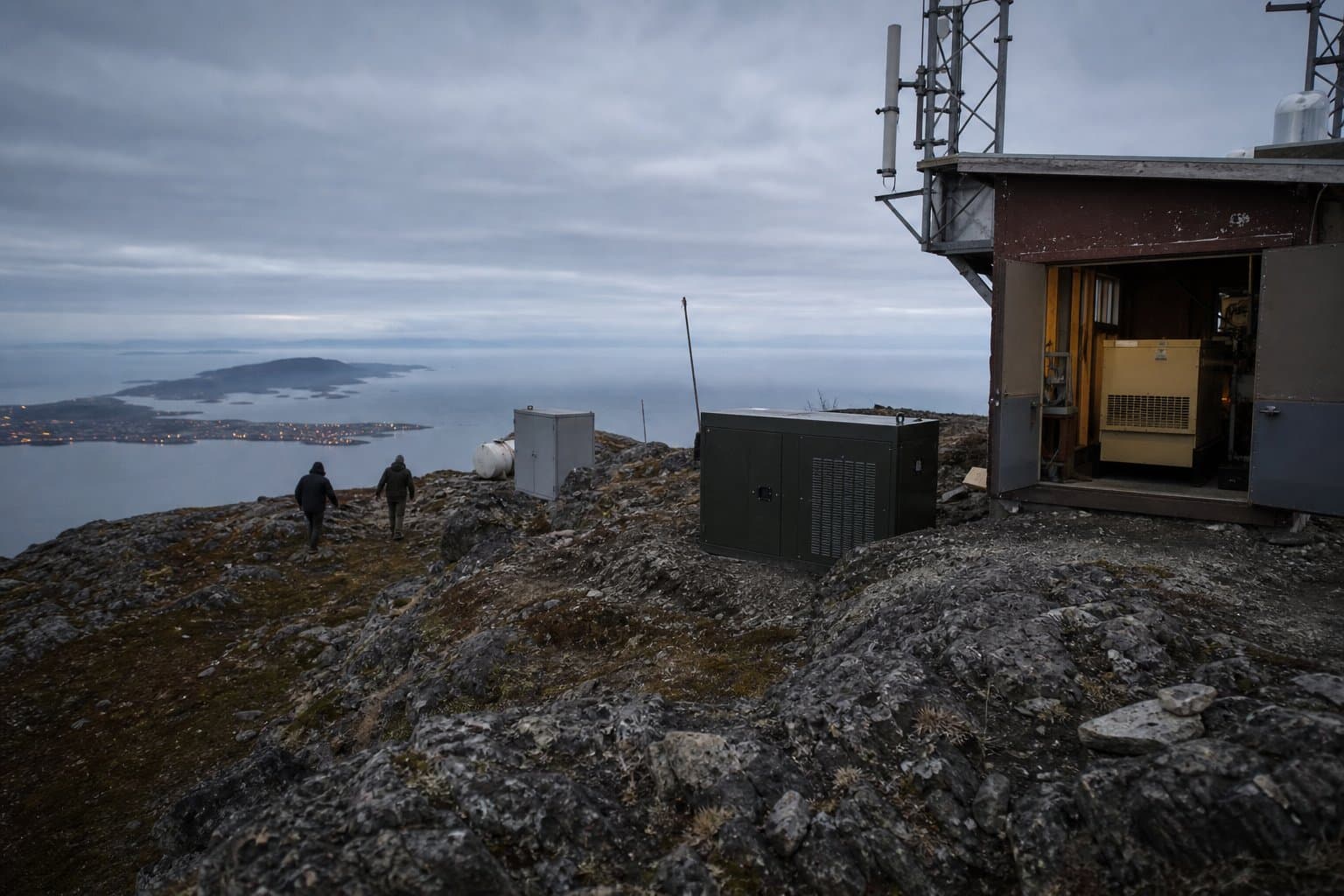 Cover image for article: Federal grant of $500,000 would replace generators on the mountaintop relays that carry Akhiok's internet