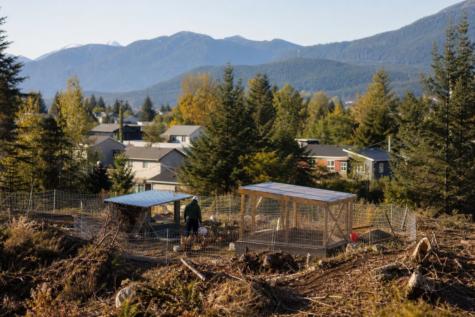 Cover image for article: Juneau code allows six hens. A Silver Street family is asking for 230 animals.
