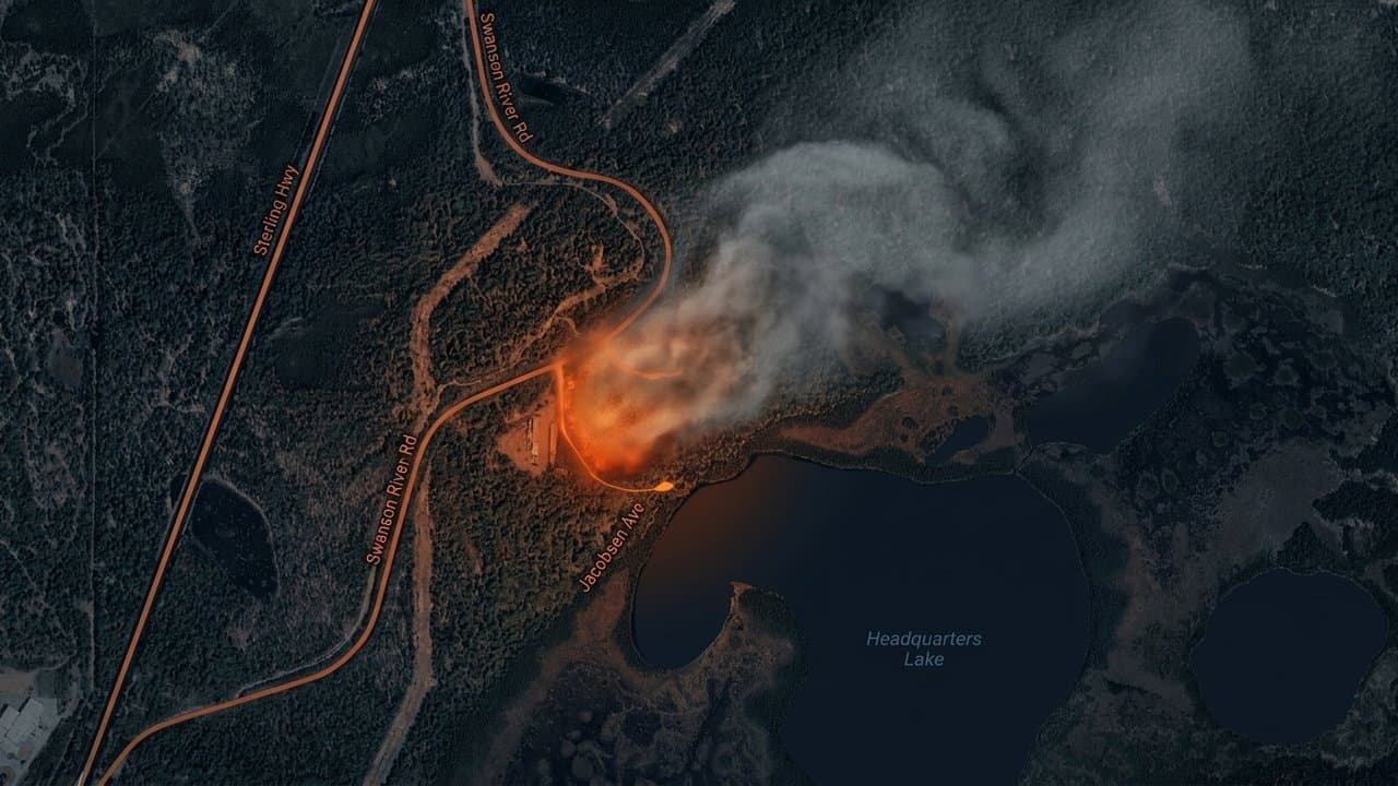 Cover image for article: Wildland Fire Closes Swanson River Road Near Jacobsen Ave