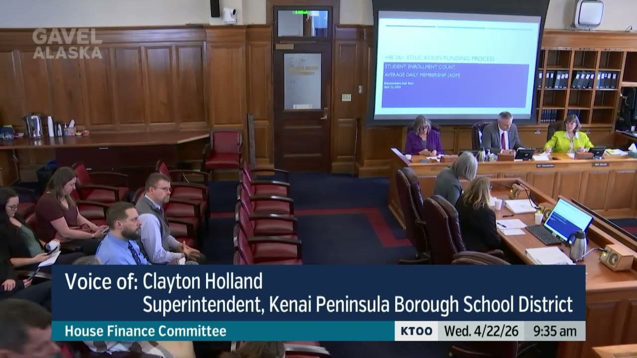 Cover image for article: Alaska House panel hears bill to overhaul school funding timelines