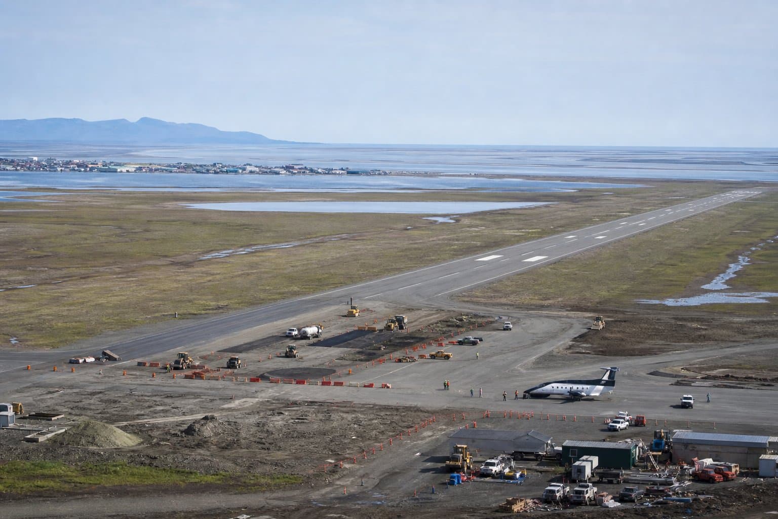 Cover image for article: Kotzebue's backup runway is closing for construction, starting at night