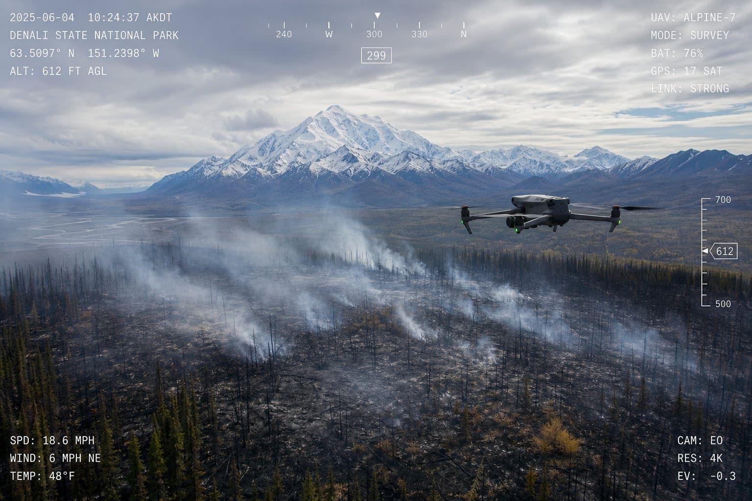 Cover image for article: Mastadon Fire reaches full containment after drone-guided mop-up