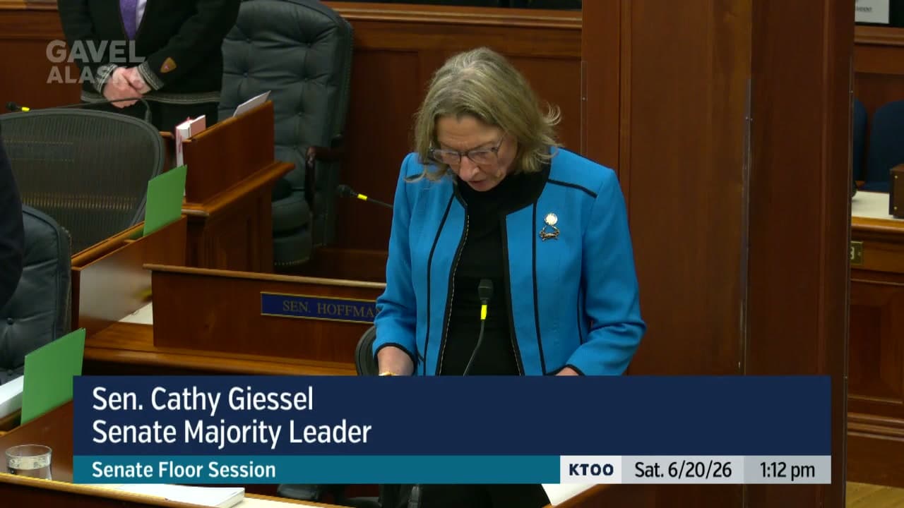 Cover image for article: Alaska Senate digs in on gas tax bill, sends it to conference