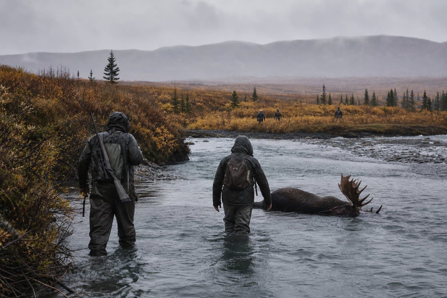 Cover image for article: Bering River moose hunt closes after hunters reach 15-bull cap