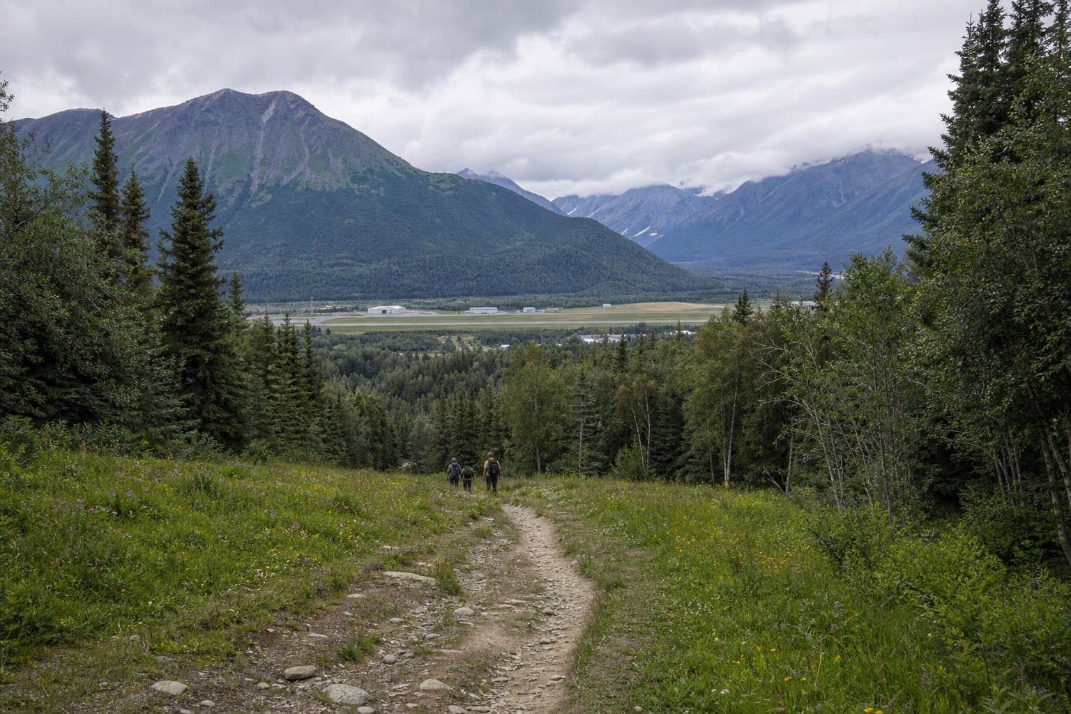 Cover image for article: State agency warns Girdwood Parks Plan shows unauthorized trails on airport land