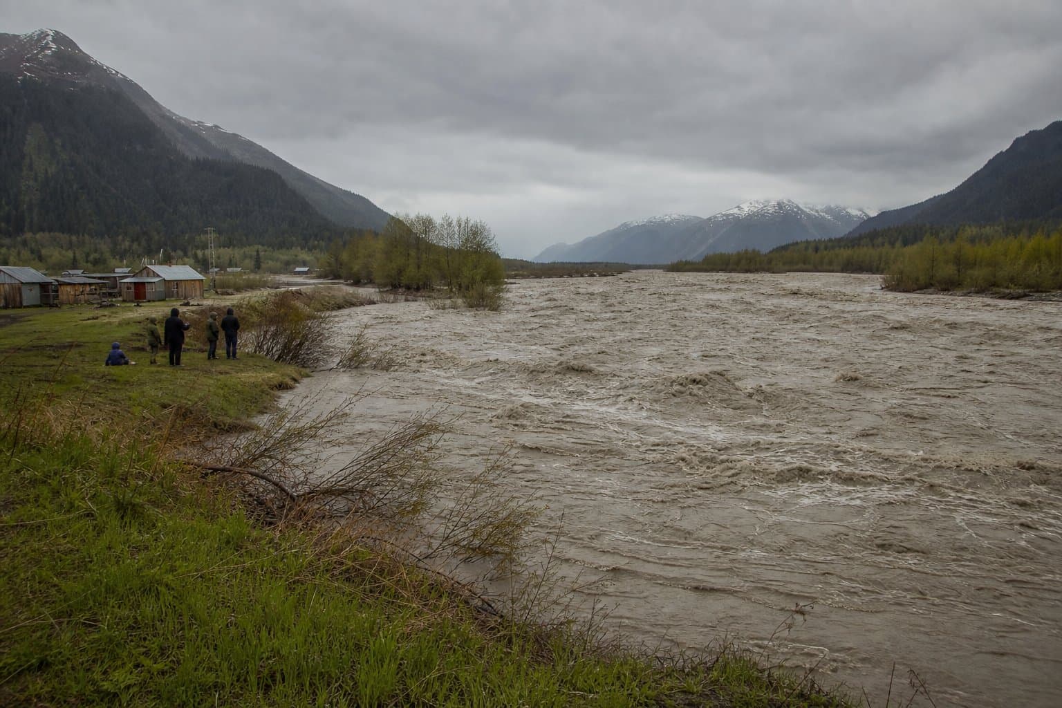 Cover image for article: Klehini River flows elevated near Klukwan as snowmelt continues in Chilkat Valley