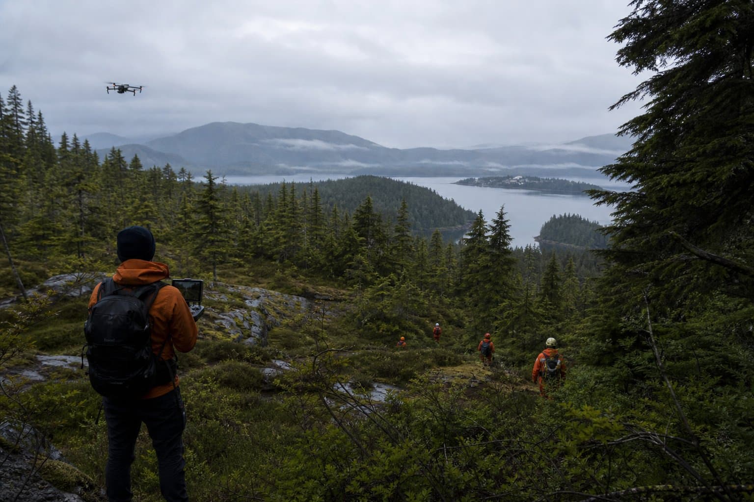 Cover image for article: Thermal drone team joins search for missing hiker at Port Armstrong