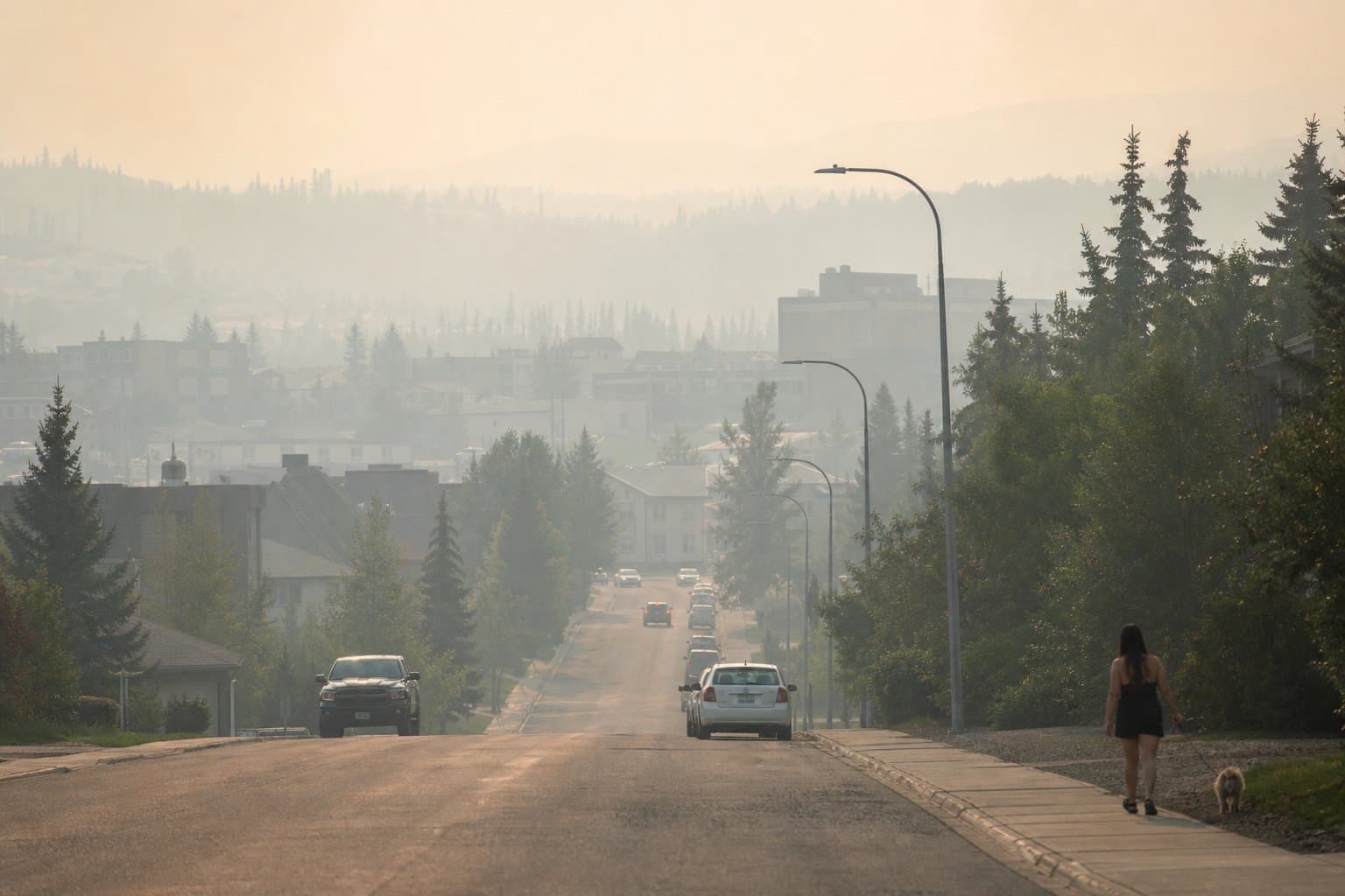Cover image for article: Tatlanika Fire smoke reaches Fairbanks, 39 miles away