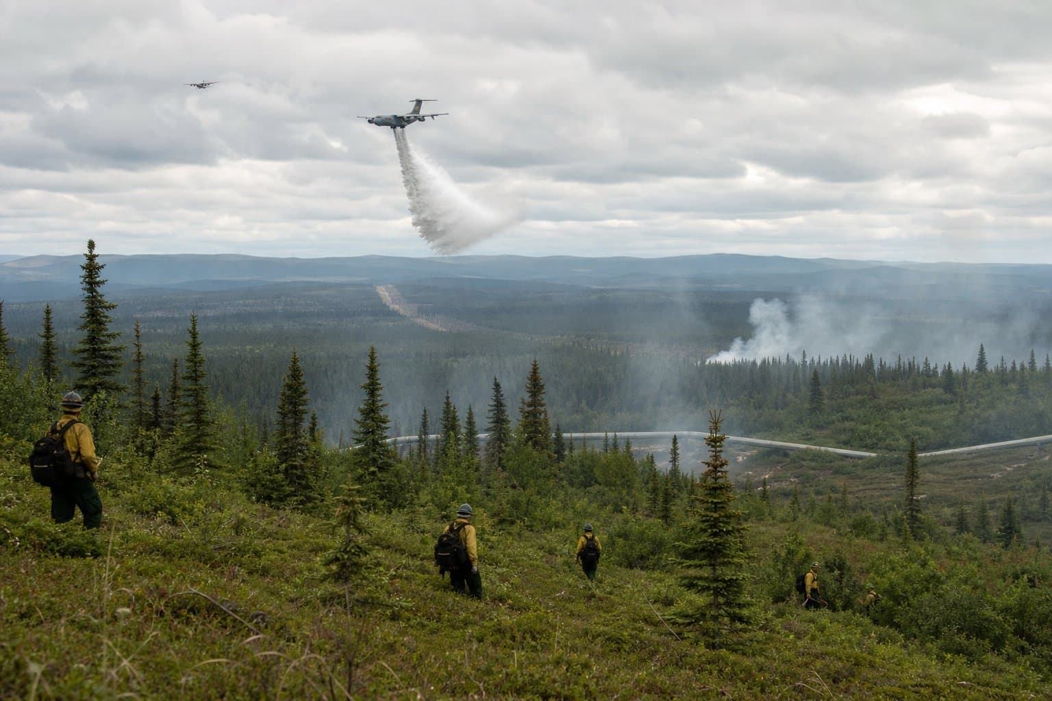 Cover image for article: Fire contained one mile from Trans-Alaska Pipeline near Livengood