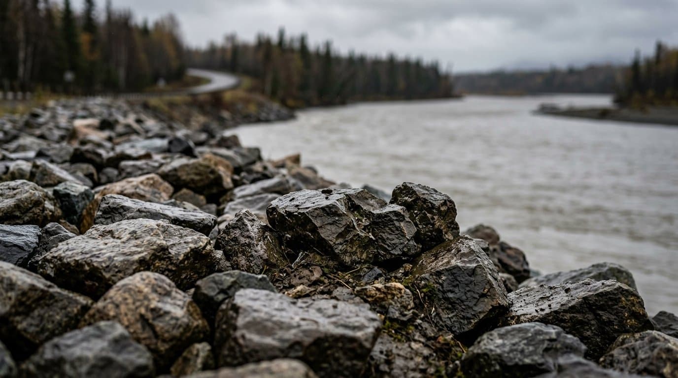 Cover image for article: State puts emergency erosion work on Talkeetna's only highway out to bid