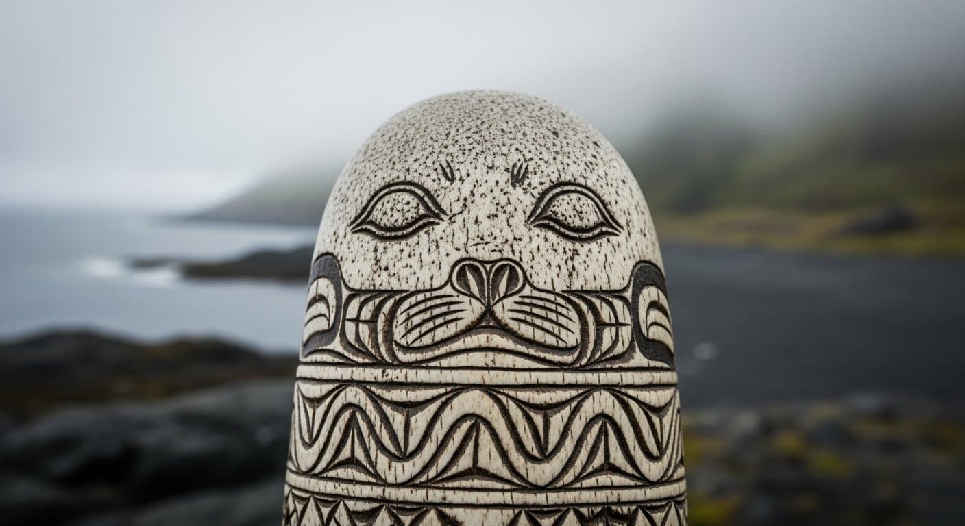Cover image for article: St. Paul Island artists retell Kipling's 'White Seal' from Unangan perspective
