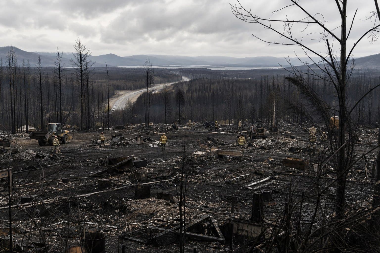 Cover image for article: Mukluk Fire evacuation order shrinks to properties inside the burn near Tok