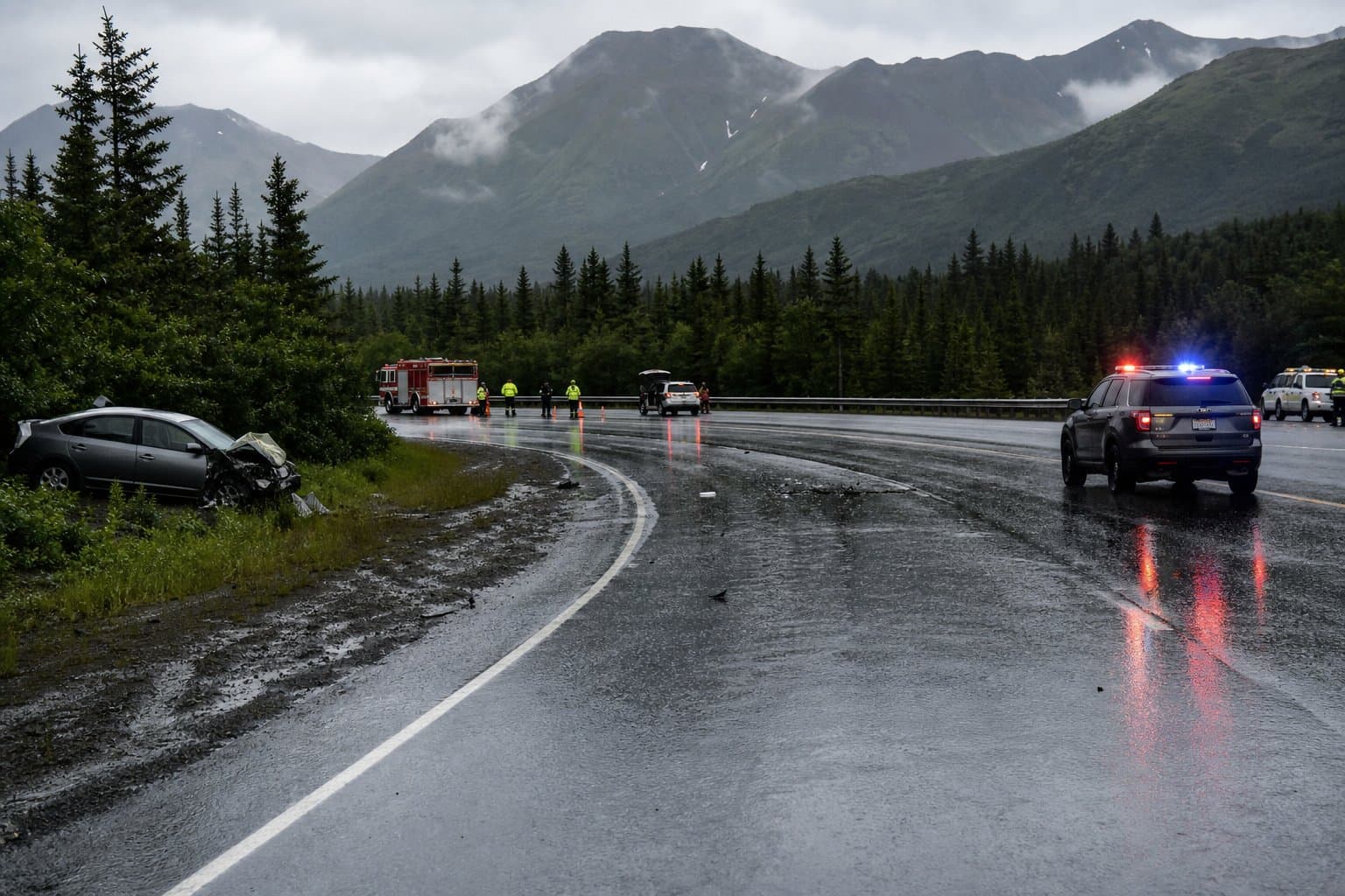Cover image for article: Prius driver airlifted after T-bone crash at Moose Pass highway junction