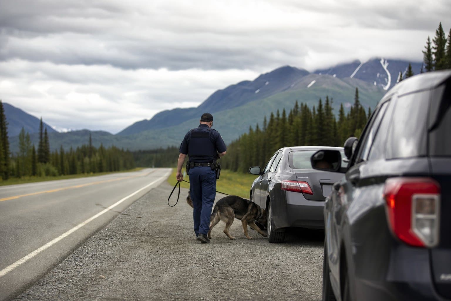 Cover image for article: K-9 alert leads to cocaine seizure, MICS 5 charge on Glenn Highway